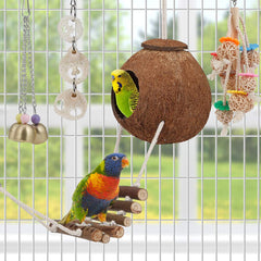 lovyoCoCo cachette en coco ouverte pour cachettes et chaleur
