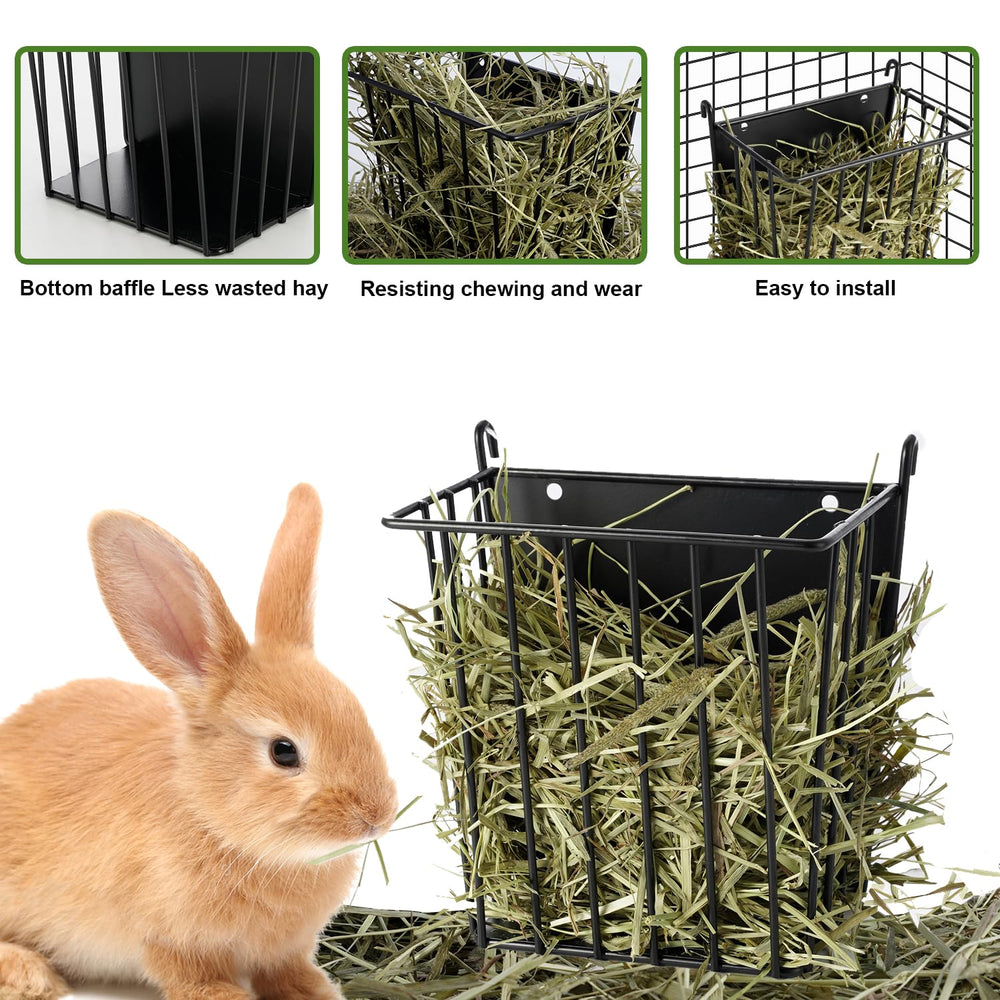 LUAVIARU mangeoire enusage avec lapin offrant accès confortable au foin