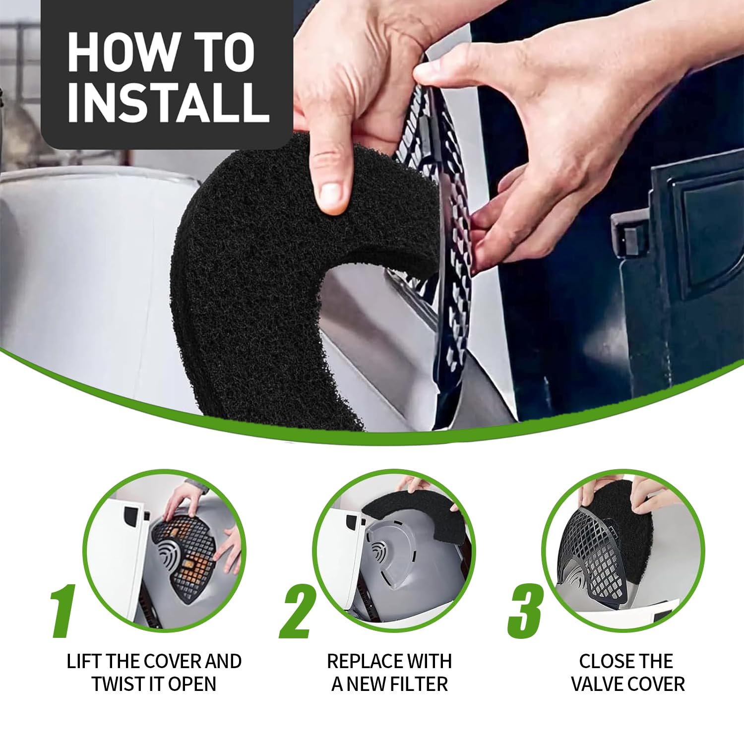 Lubise installation dans tiroir de litière pour une pose facile sans outils