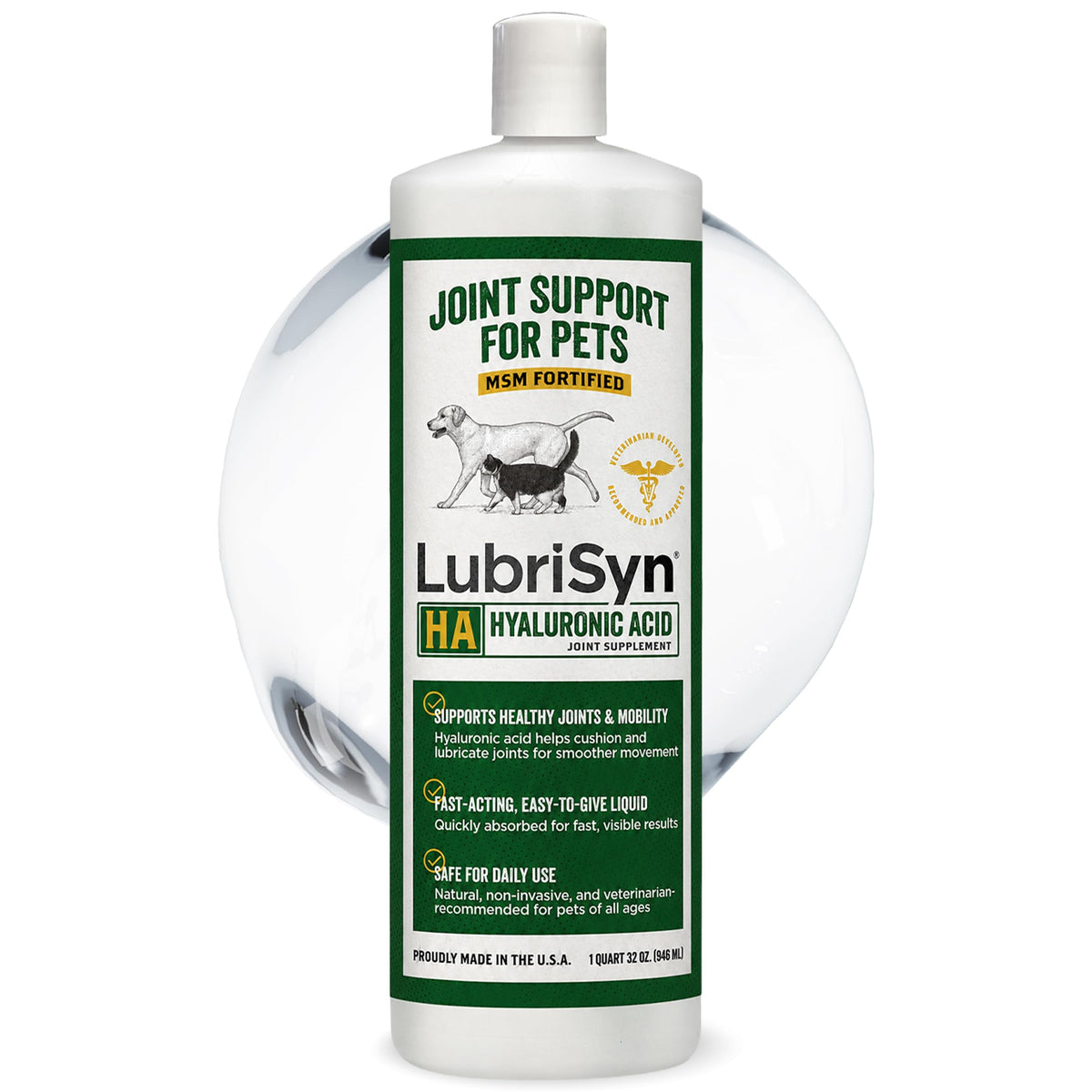 Lubrisyn bouteille face avant montrant pack et facilité d'utilisation