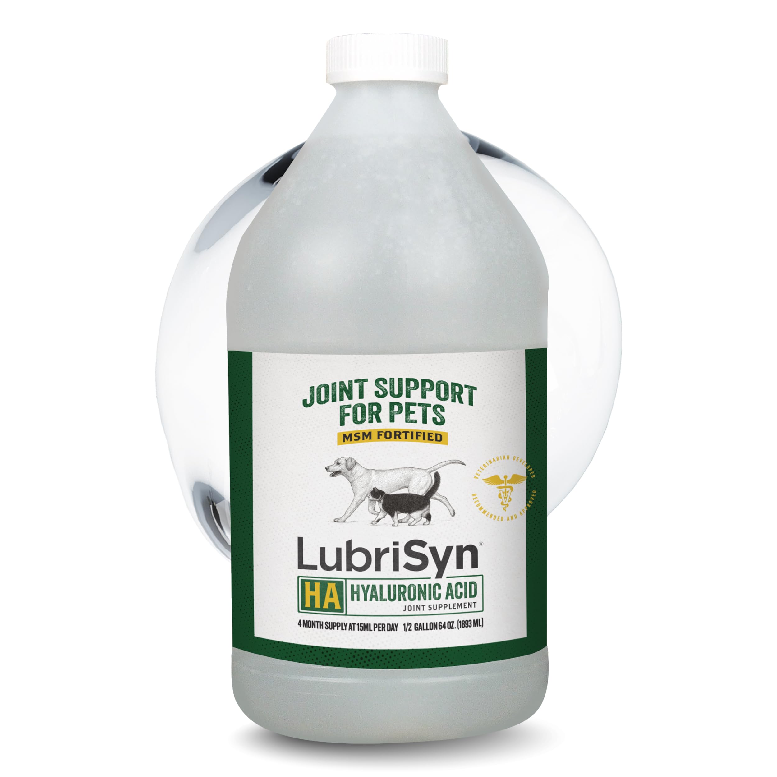 LubriSyn flacon avant montrant l'étiquette claire pour administration facile