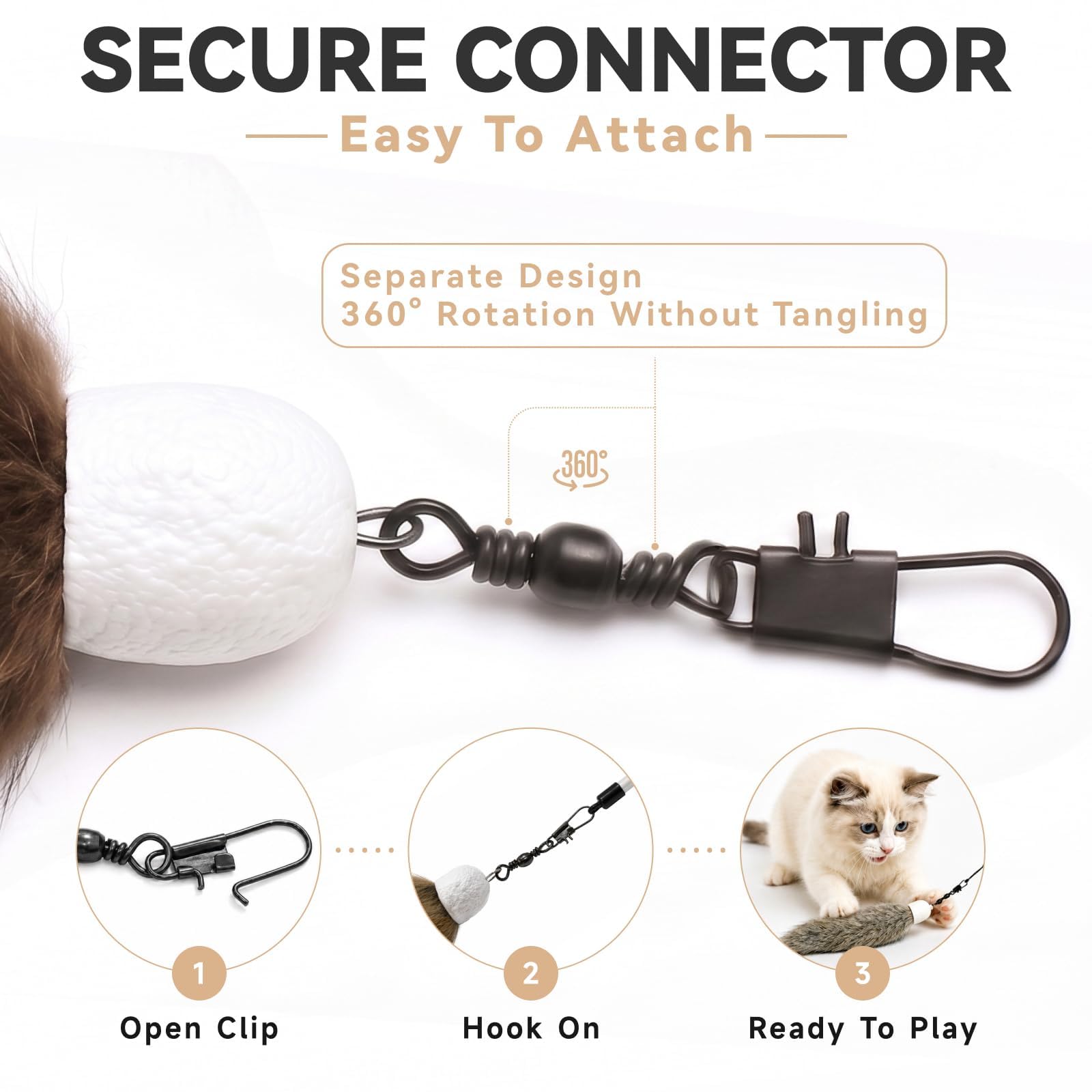 LuciPaw échelle de taille montre dimensions légères pour port par chaton