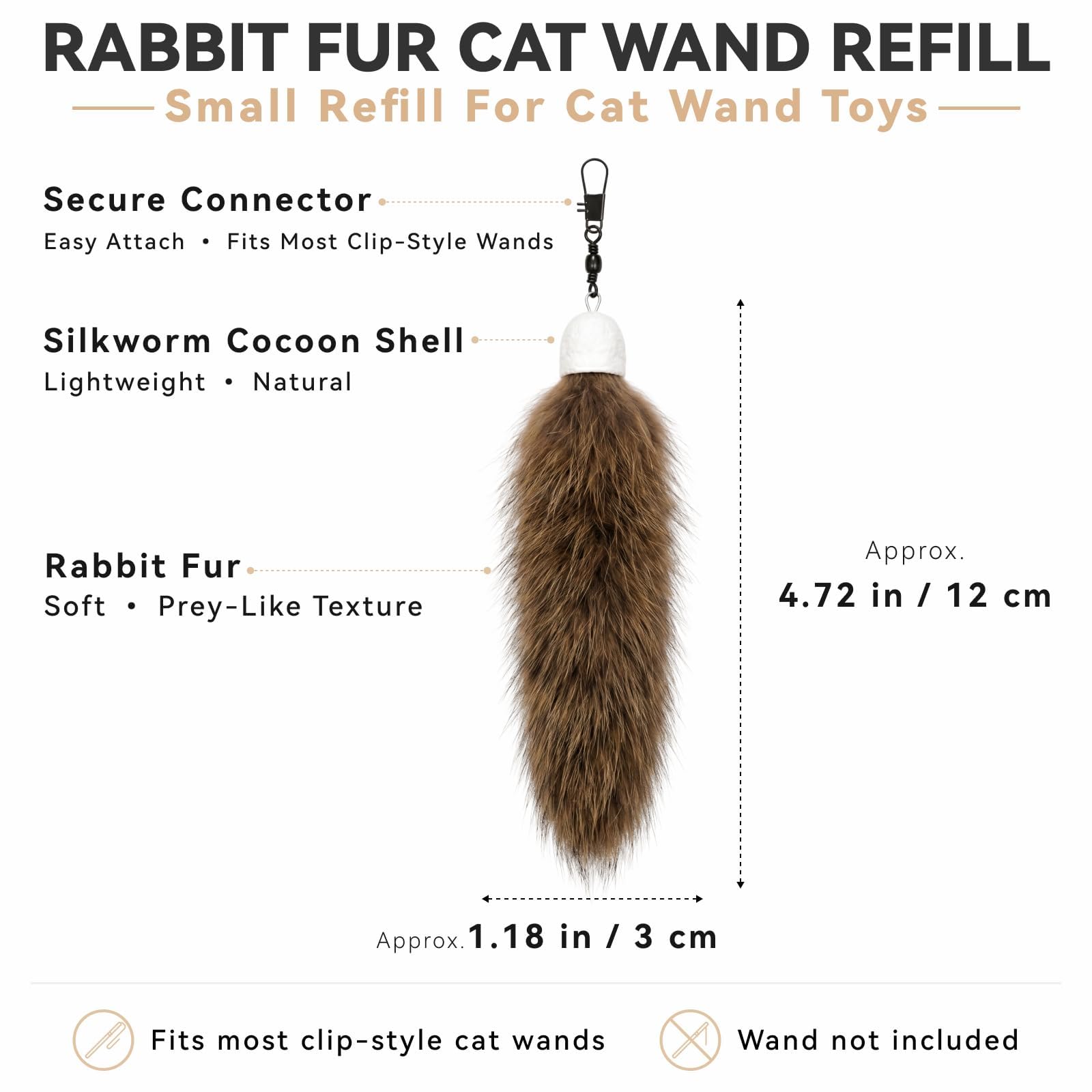 LuciPaw gros plan fourrure affichant texture douce pour stimulation tactile