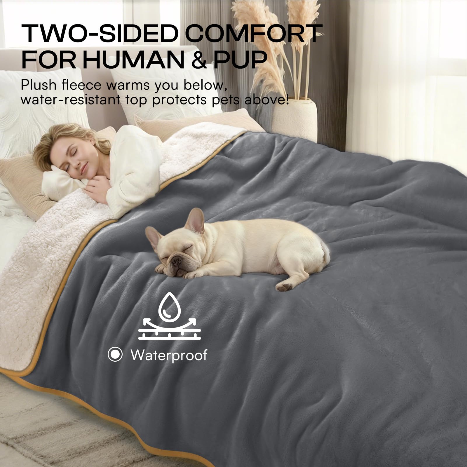 Luciphia taille XL couvrant un grand canapé pour protection totale