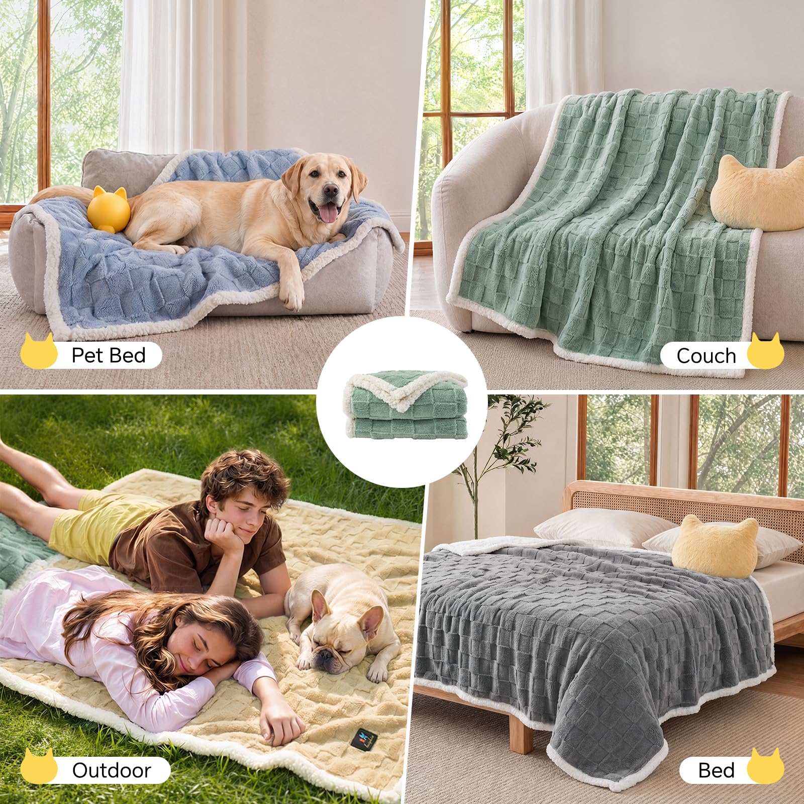 Luciphia couverture installée sur siège auto protégeant intérieur
