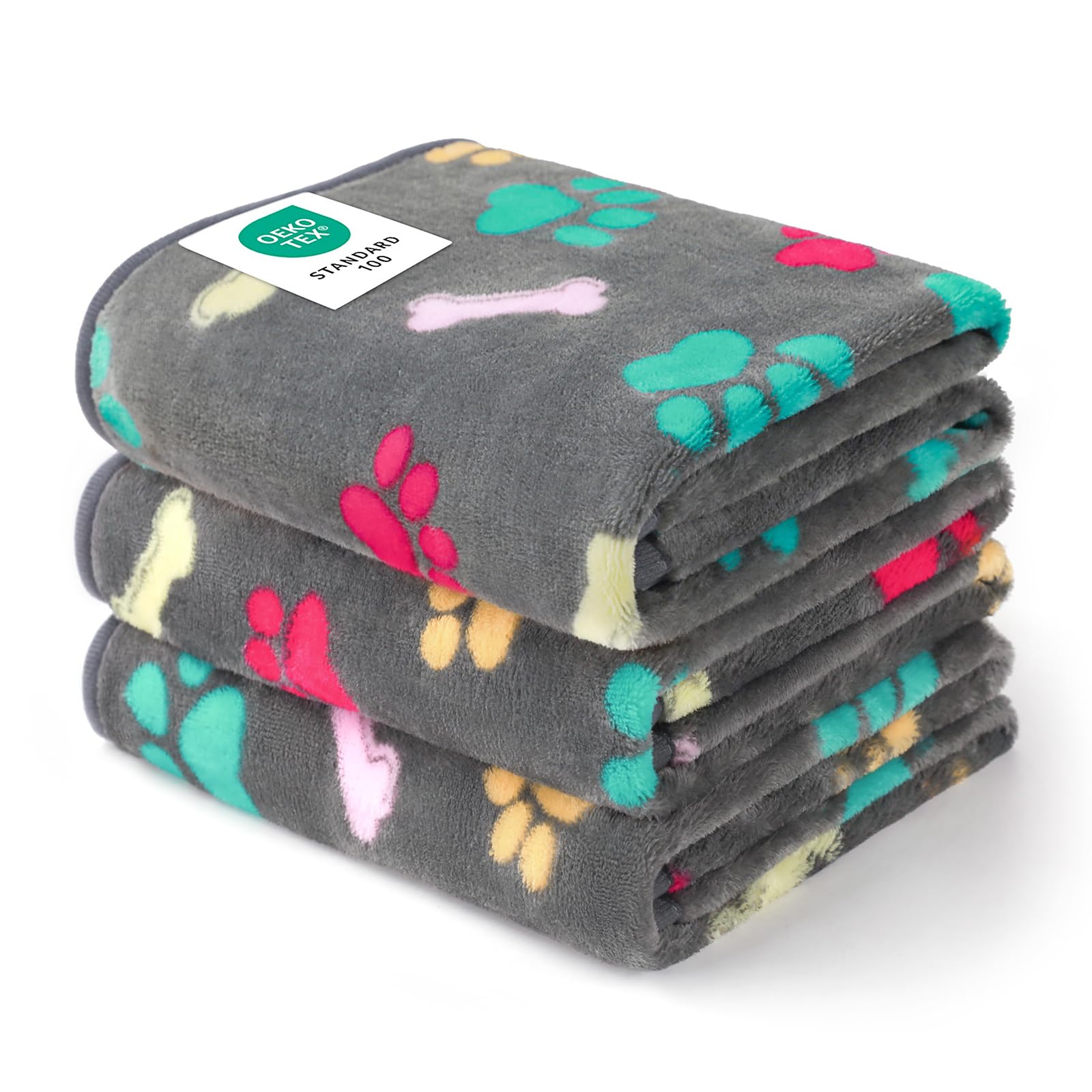 Luciphia pack de 3 plaids devant montrant la couleur grise et protection du mobilier