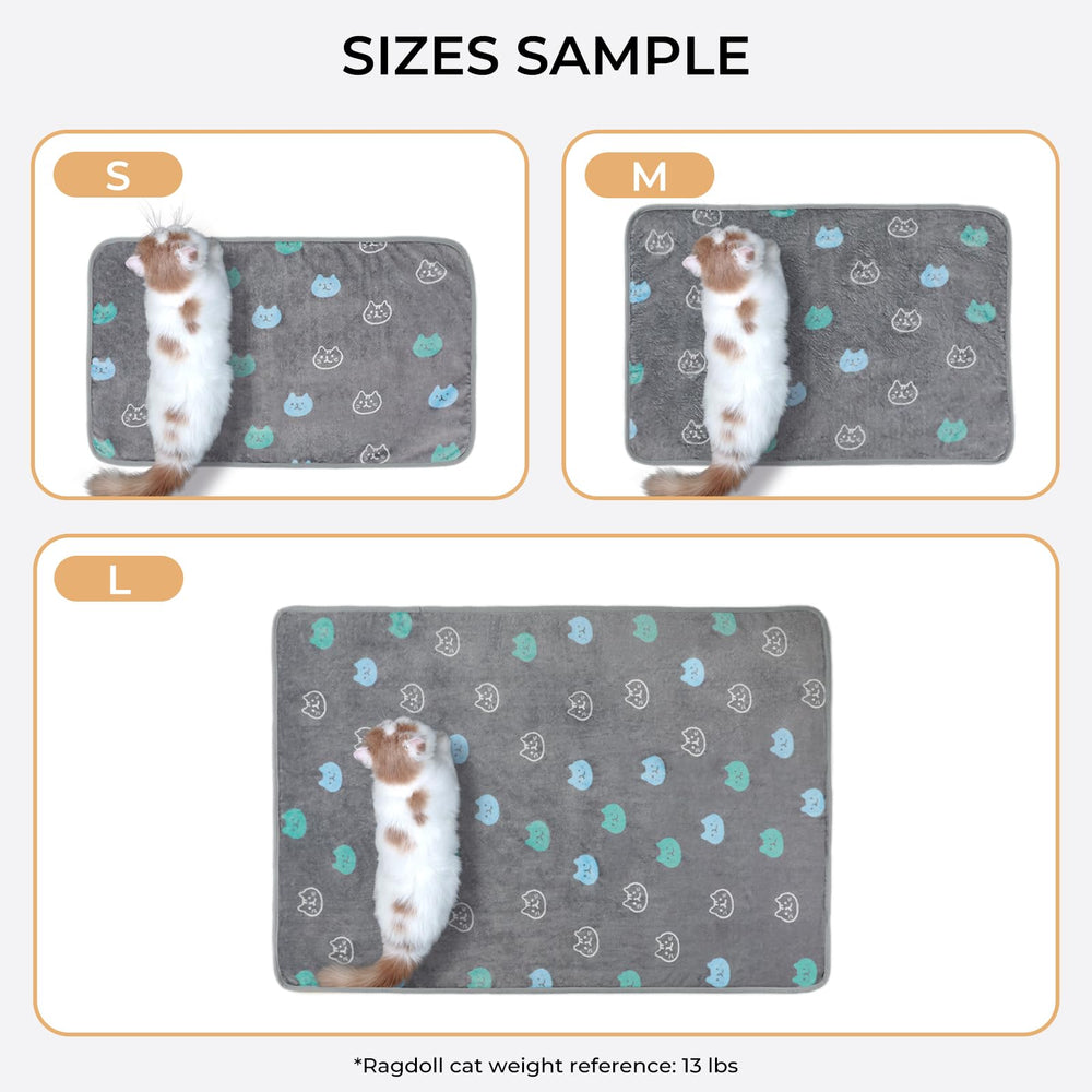 Luciphia plaid dans un panier d’animal, confort apaisant pour chat