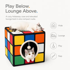 LUCKITTY gros plan coussin réversible montrant deux textures confortables