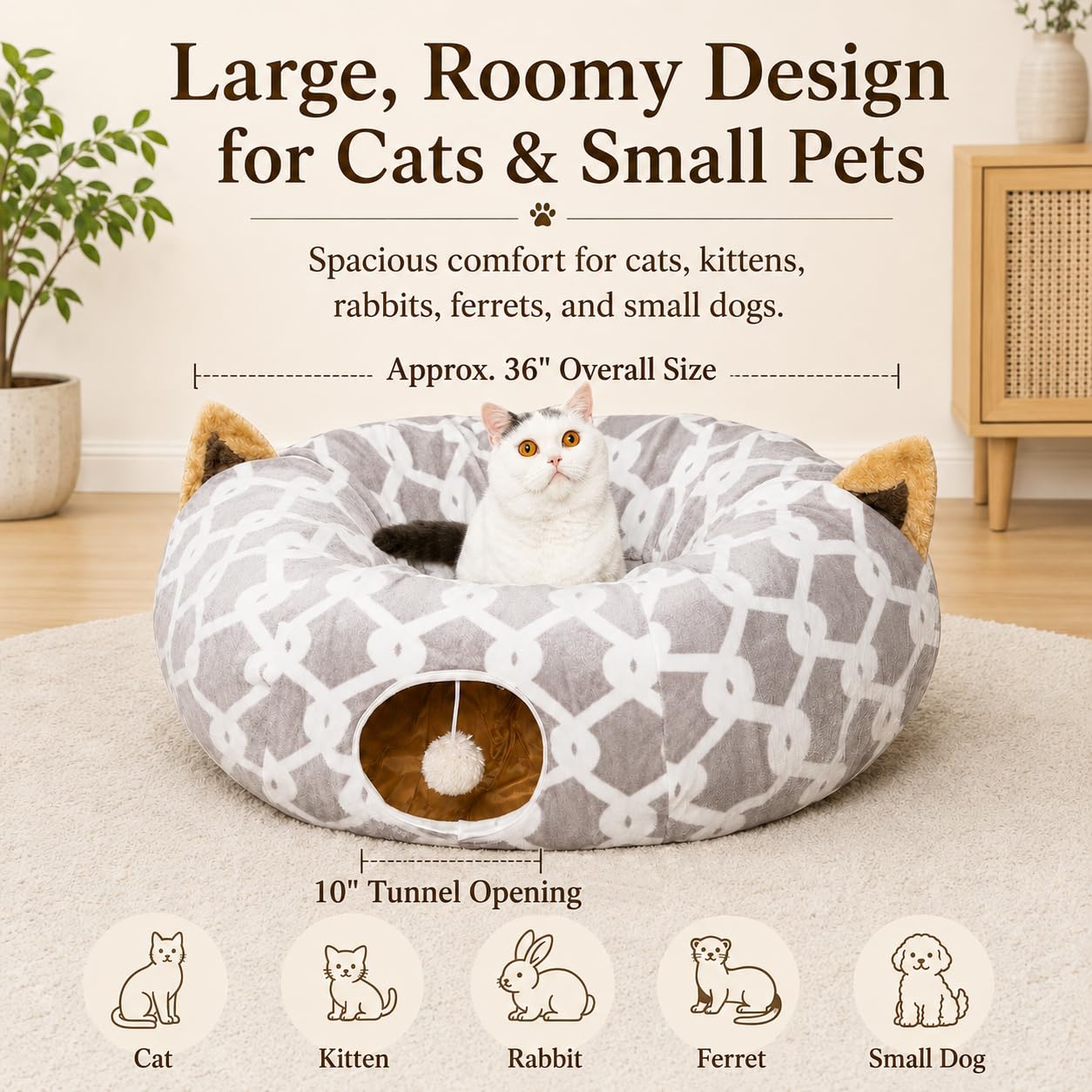 LUCKITTY comparaison taille avec main montrant diamètre et longueur adaptés