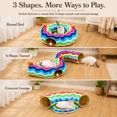 LUCKITTY balle peluche attachée stimulant jeu et activité