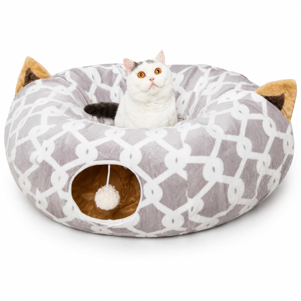 LUCKITTY tunnel devant l'emballage montrant conception pratique et gain de place