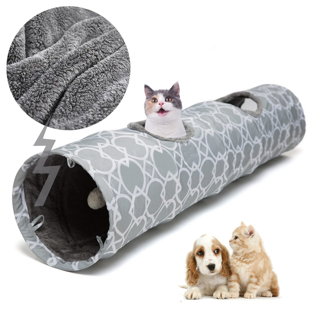 LUCKITTY tunnel face avant montrant la forme géométrique et solidité