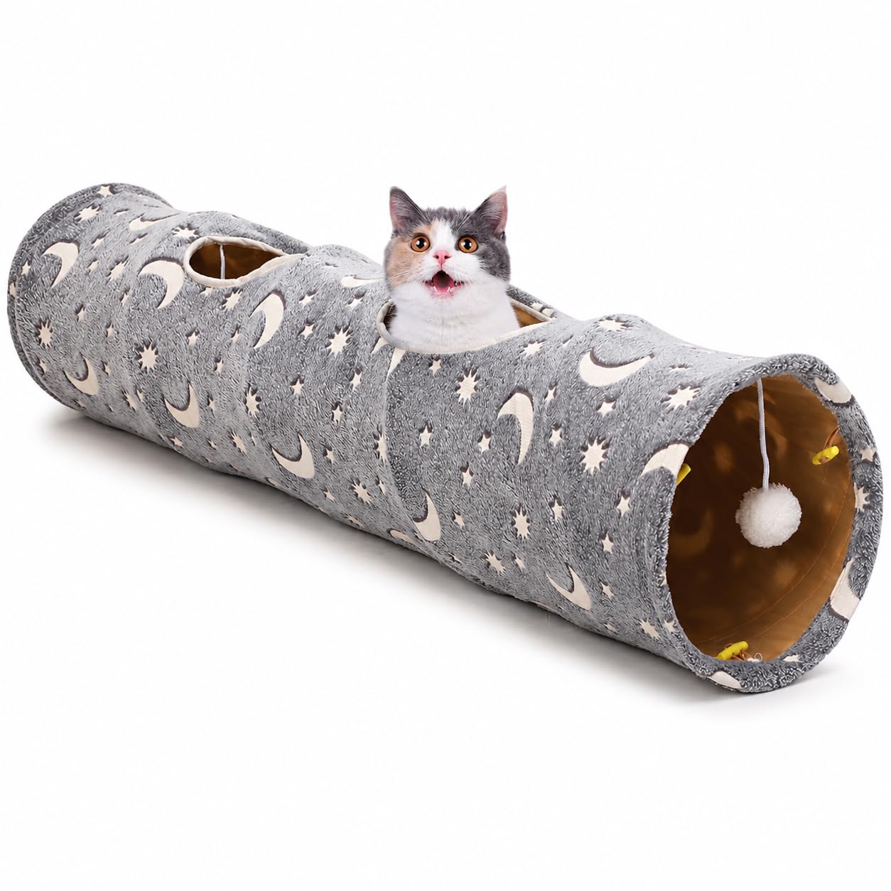 LUCKITTY tunnel illuminé la nuit créant un coin apaisant et divertissant
