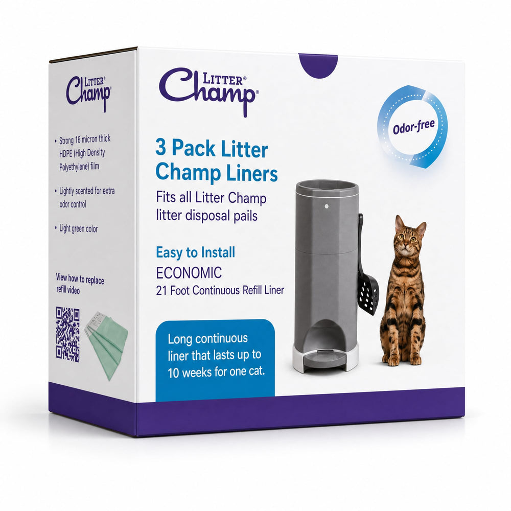 Lucky Champ face du pack trois rouleaux, gestion simple et stockage compact