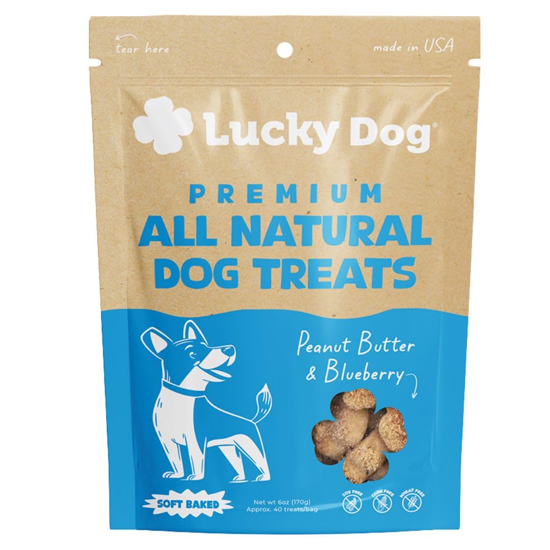 Lucky Dog paquet face montrant l’aspect pratique et la saveur