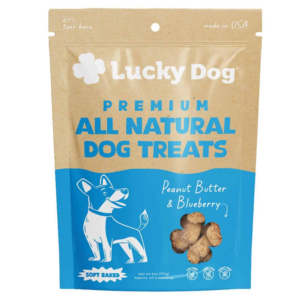 Lucky Dog paquet face montrant l’aspect pratique et la saveur