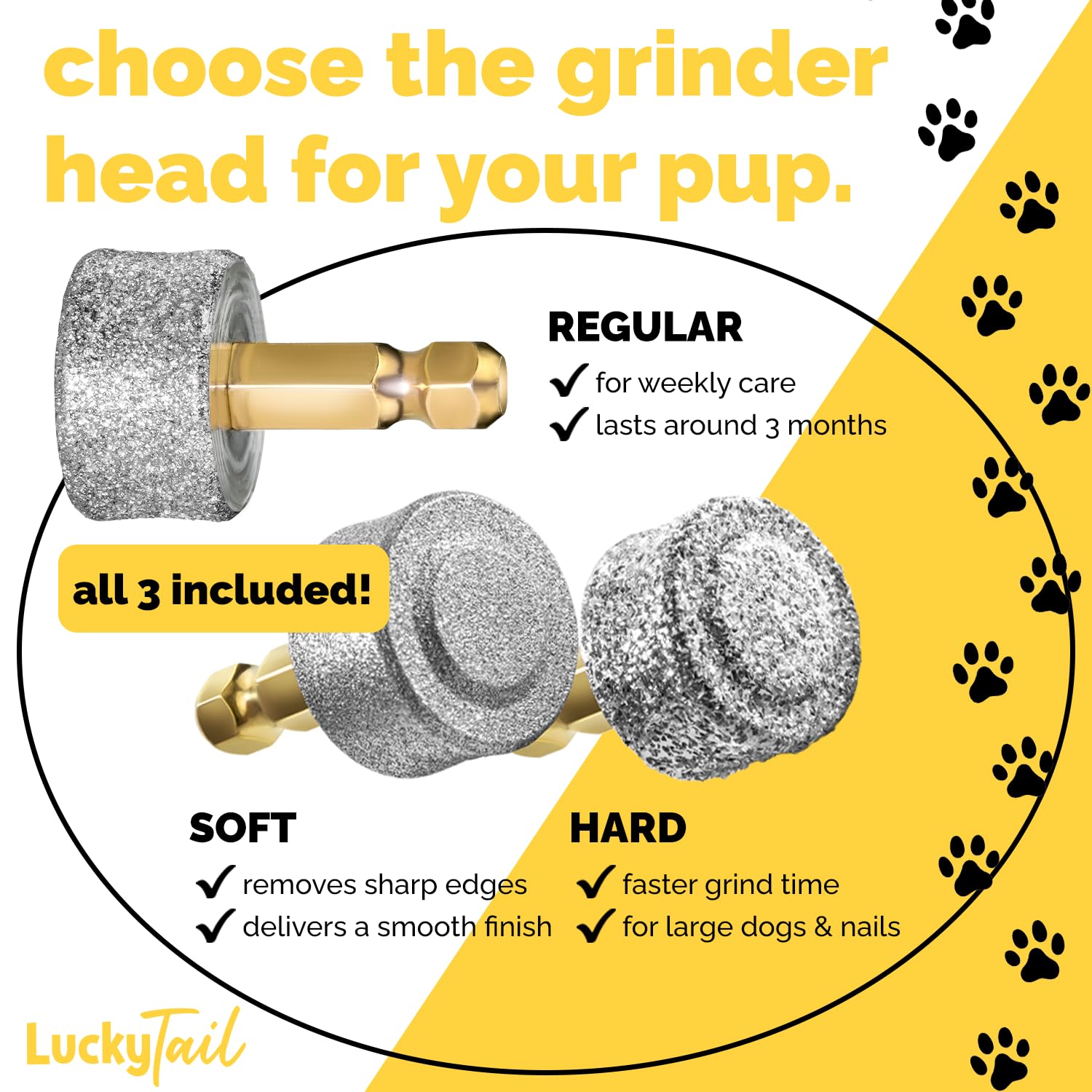 LUCKY TAIL gros plan diamant pour limage rapide et durable