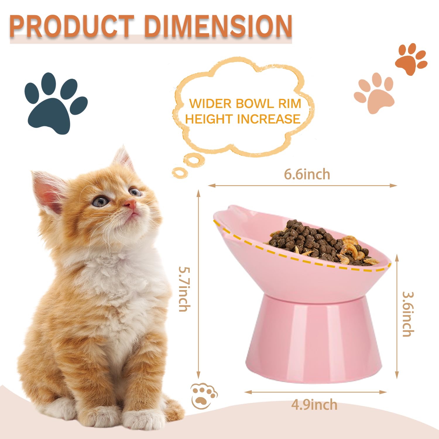 LuckyPots profil montrant l'inclinaison à 15° pour alimentation ergonomique