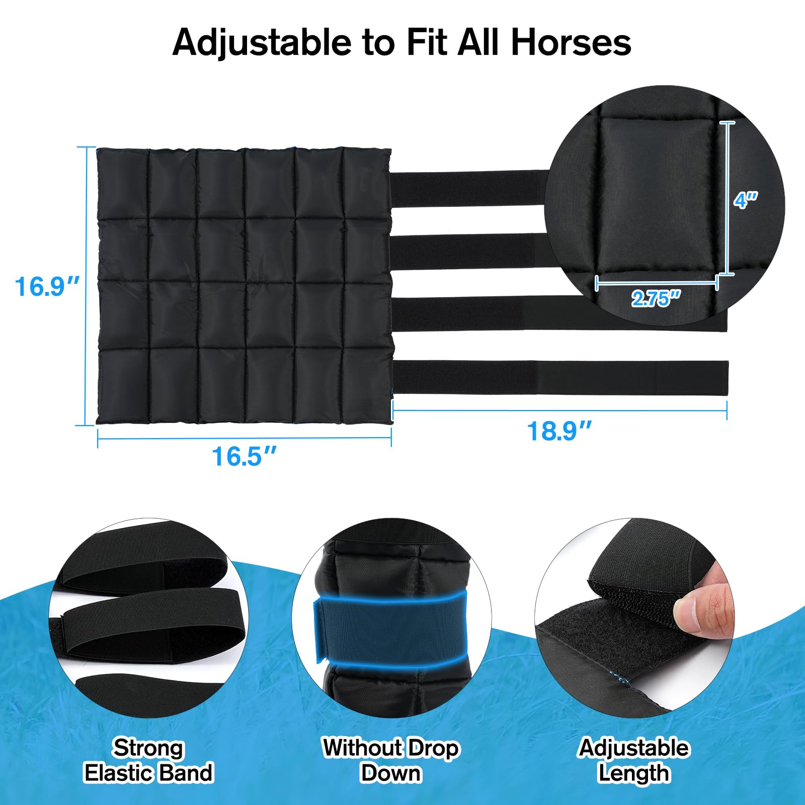 LUFFWELL sangles Velcro et élastique pour fixation rapide