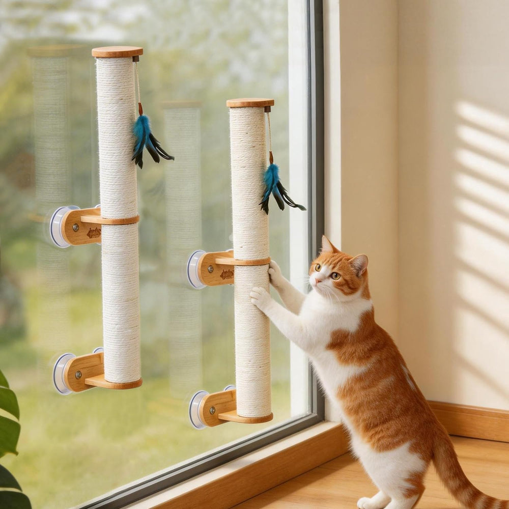 Lulu's World griffoir monté dans un salon moderne, intégration décorative facile