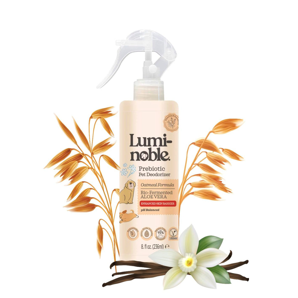 LUMI-NOBLE vue frontale du spray, solution douce et rafraîchissante