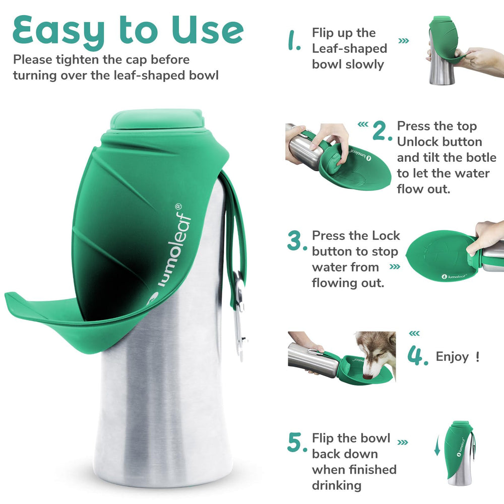 LumoLeaf détail acier inoxydable garantissant durabilité et hygiène