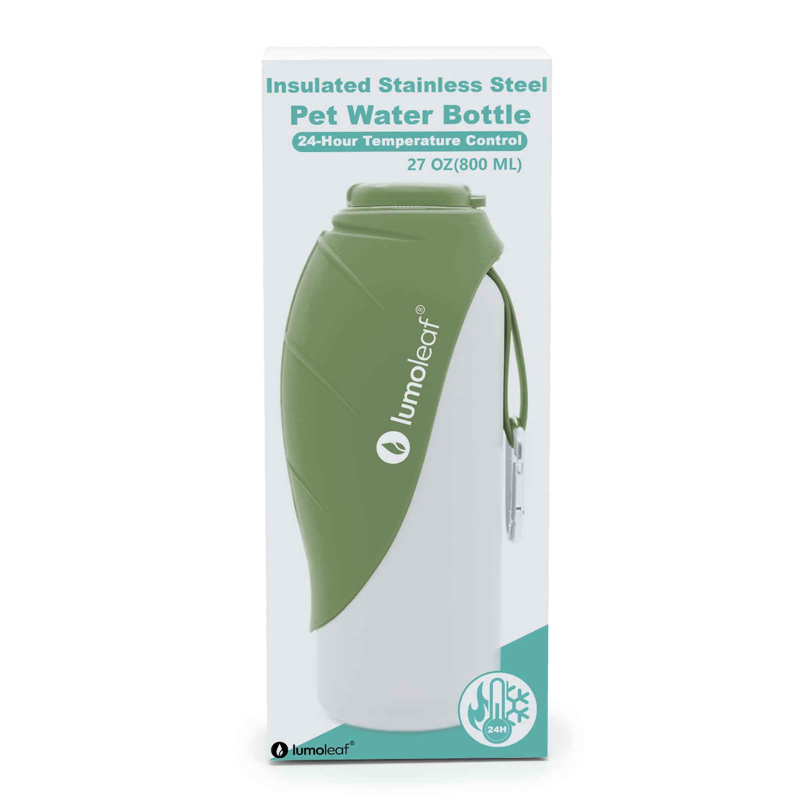 LumoLeaf gourde avec gamelle ouverte pour boire facilement