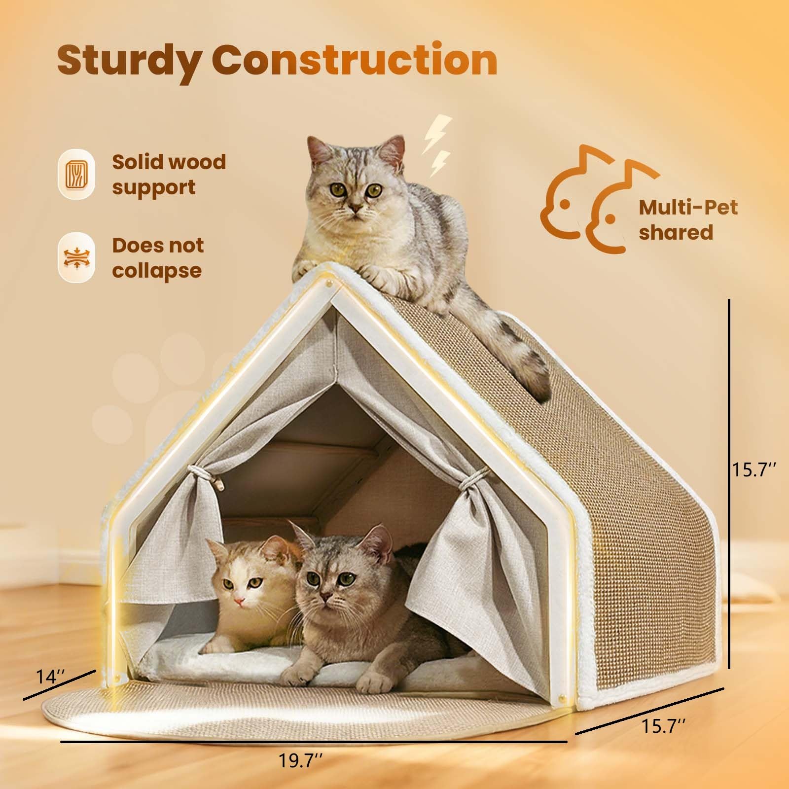 LUNNTE comparaison taille montre adéquation pour chat