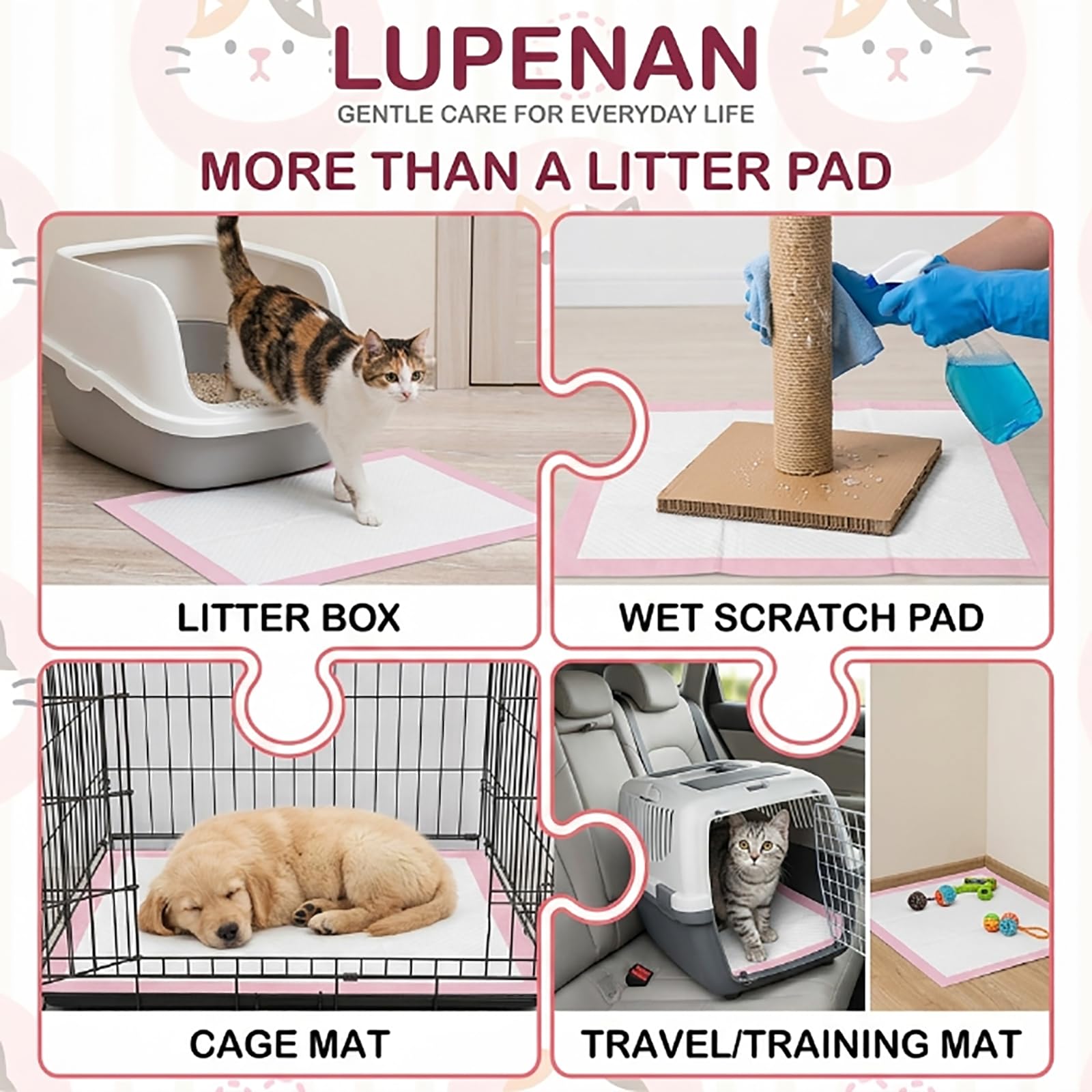 LUPENAN tapis utilisé comme doublure de caisse pour voyages propres