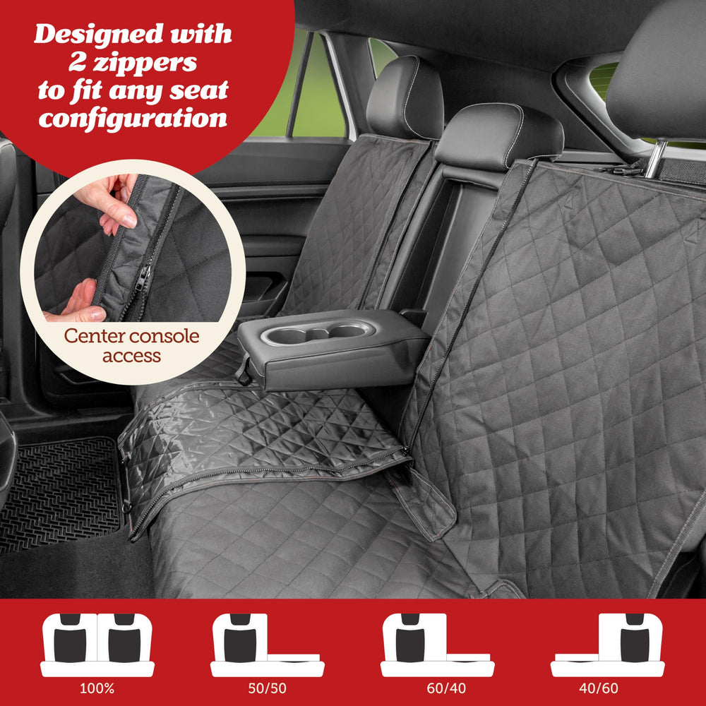 Lusso Gear housse installée dans une voiture montrant ajustement universel