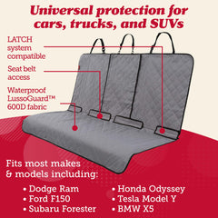 Lusso Gear gros plan matière imperméable et résistante pour protection durable