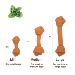 LuvChew plusieurs os alignés sur fond blanc, portion pratique pour petits chiens