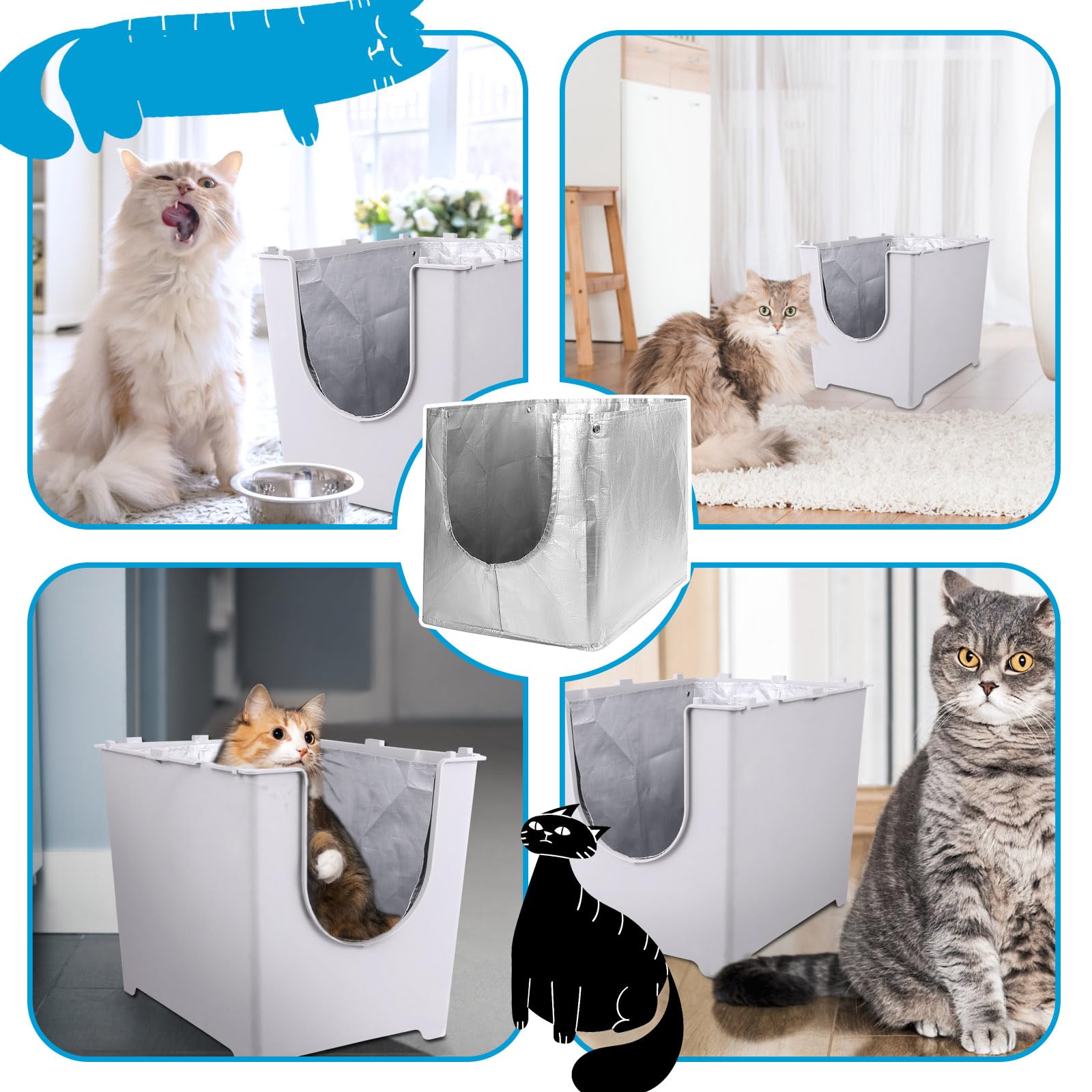 Comparaison d’échelle Luxrise montrant taille 47 x 34,3 x 35,5 cm et compatibilité exacte
