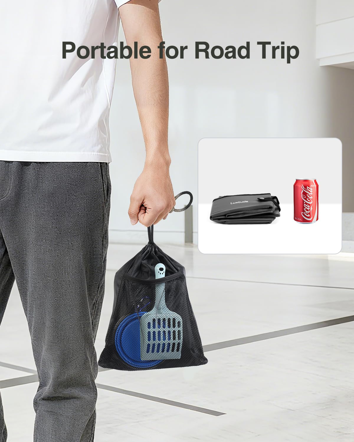 Luxtude fond rigide détail garantissant stabilité et confort