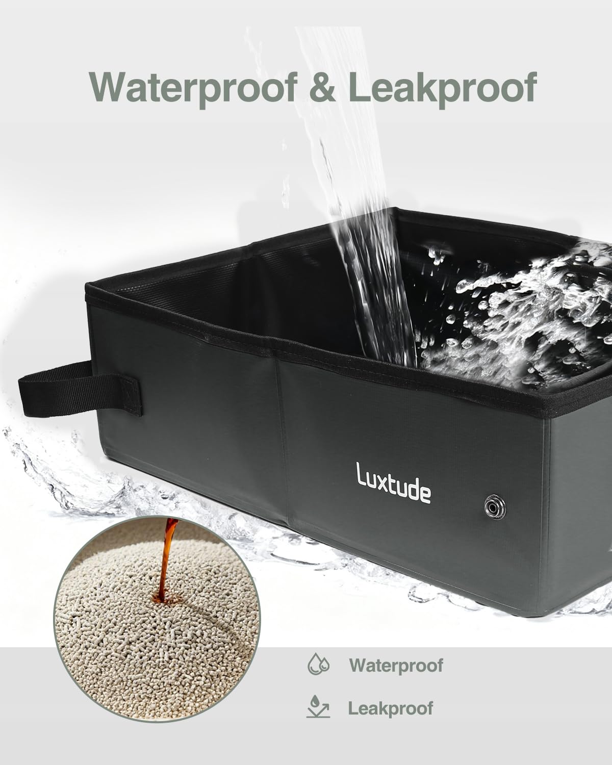 Luxtude matière PVC gros plan repoussant liquides et odeurs