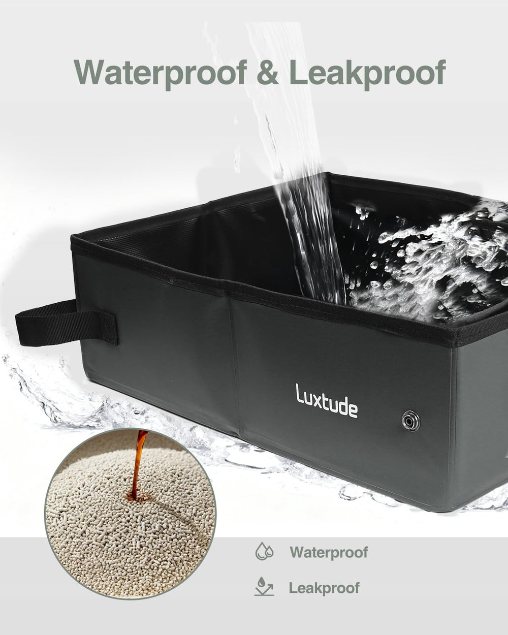 Luxtude matière PVC gros plan repoussant liquides et odeurs