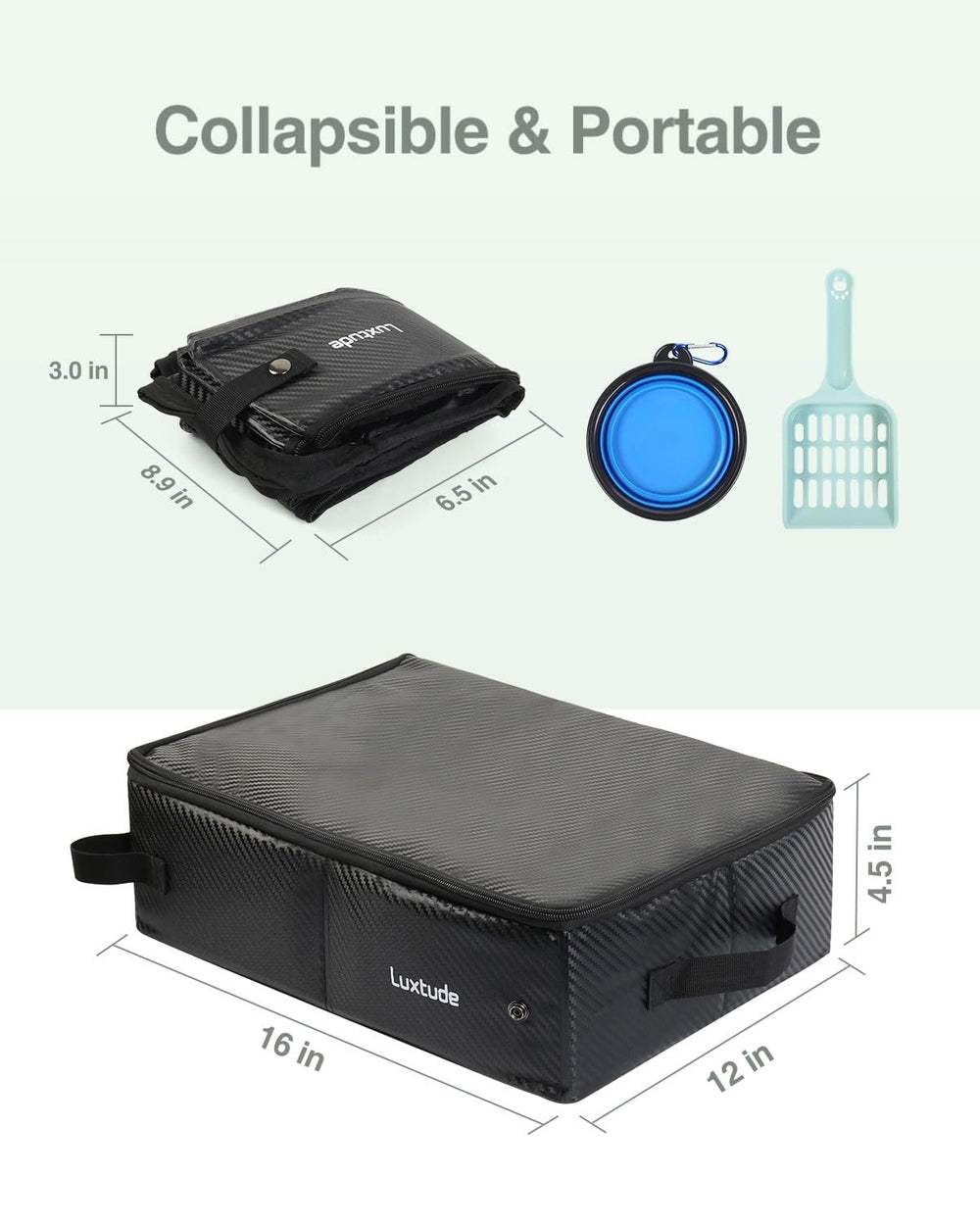 Luxtude poche intérieure en maille pour ranger accessoires