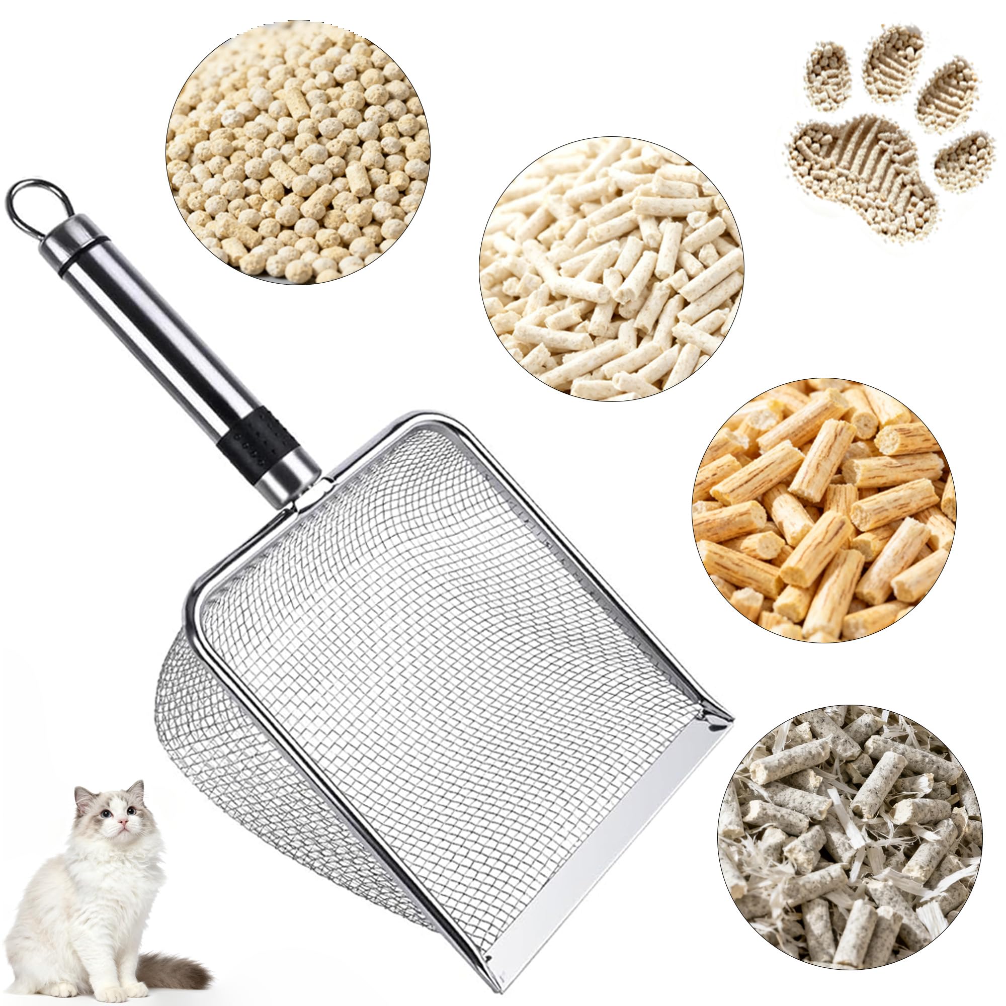 Luxzio gros plan maillage 5 mm idéal pour pellets et gros amas