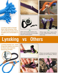 Lynxking anneau métallique et nœuds protégés pour sécurité renforcée