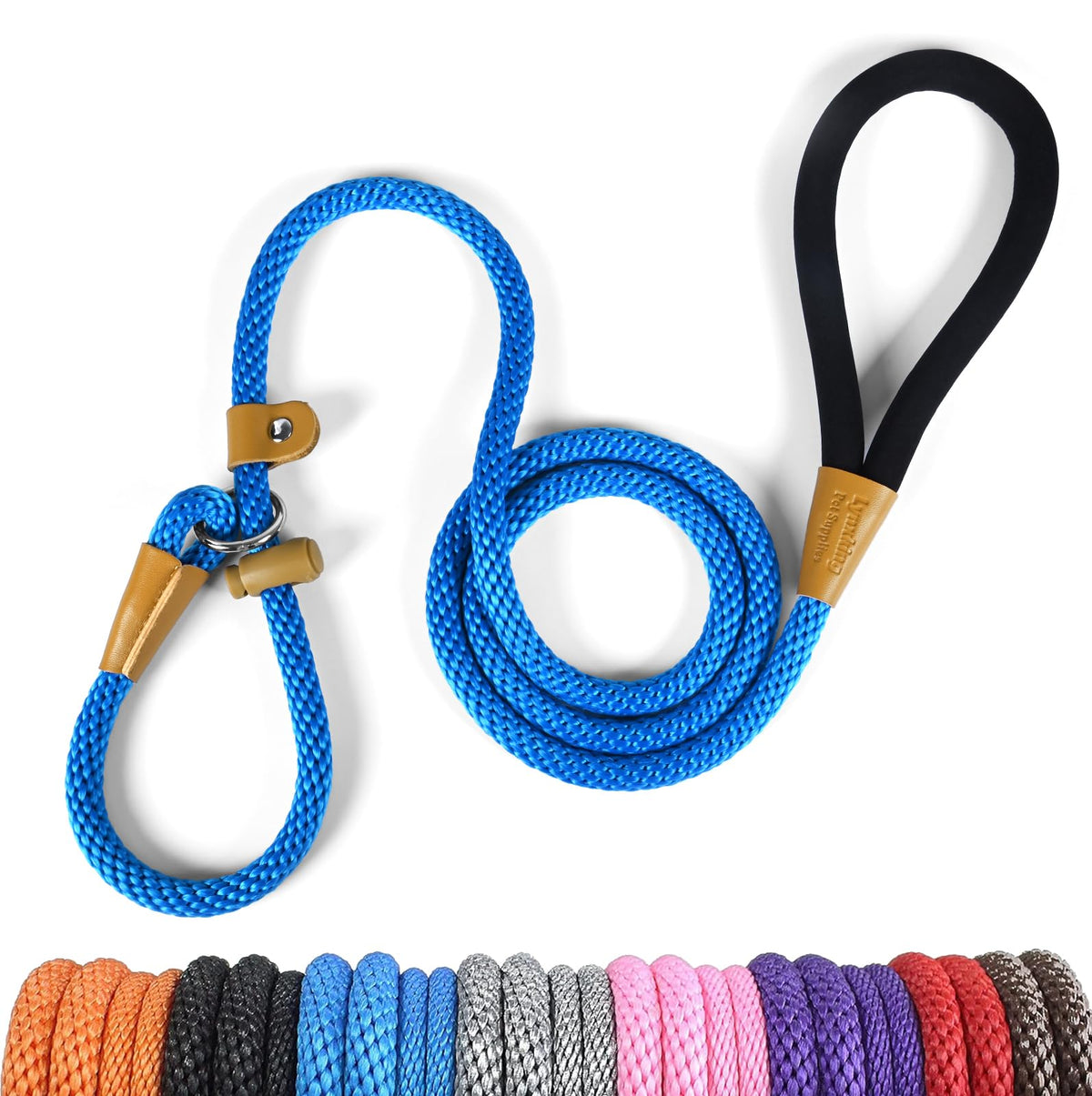Lynxking vue avant de la laisse slip lead, robustesse visible