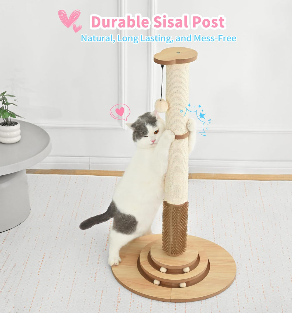 MADE 4 PETS chat utilisant le griffoir pour s'étirer et se divertir
