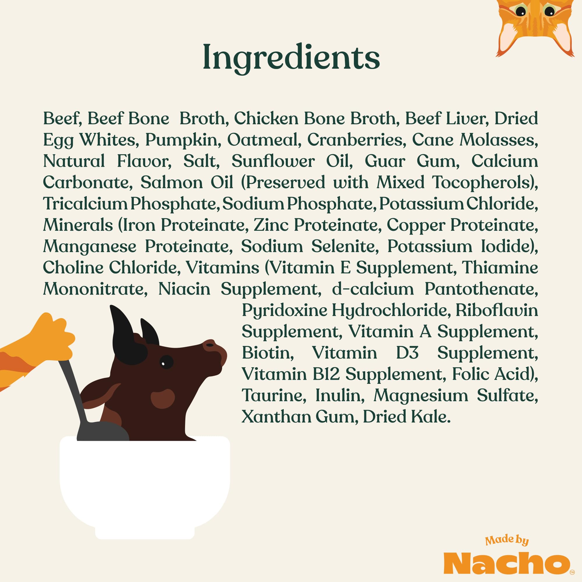 Made by Nacho coupelle posée à côté d'une règle pour comparaison de taille