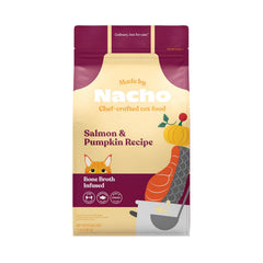 Made by Nacho emballage avant montrant sac 11 lb et bénéfice appétence