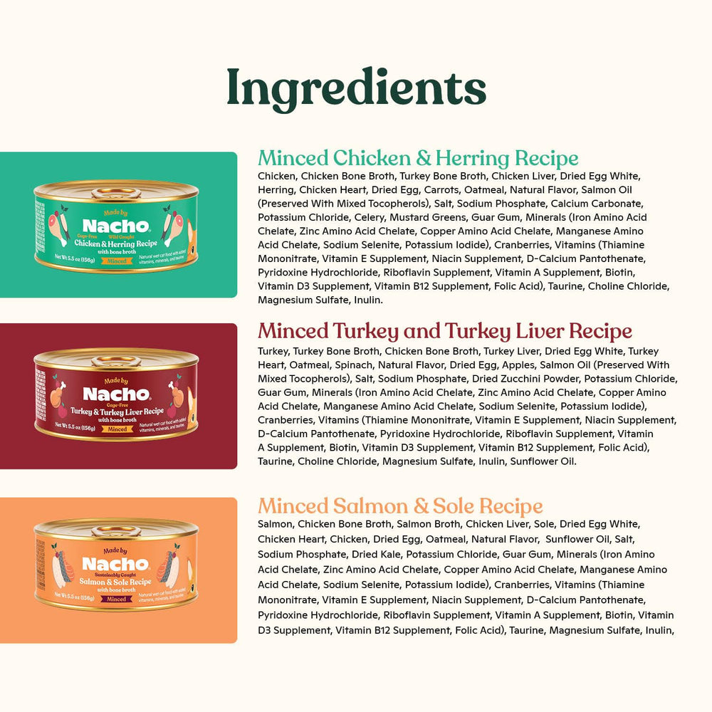 Made by Nacho étiquette nutrition avec informations sur protéines et sans additifs