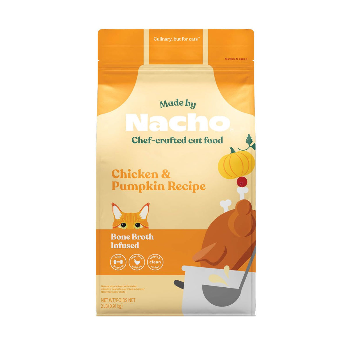 Made by Nacho face du sachet montrant packaging appétissant et informations claires