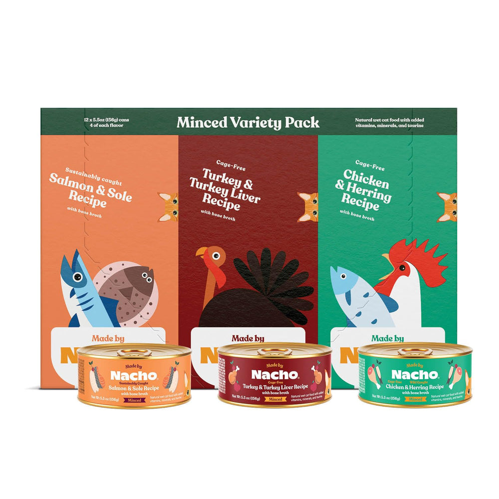 Made by Nacho pack avant montrant les trois recettes et l’emballage attractif