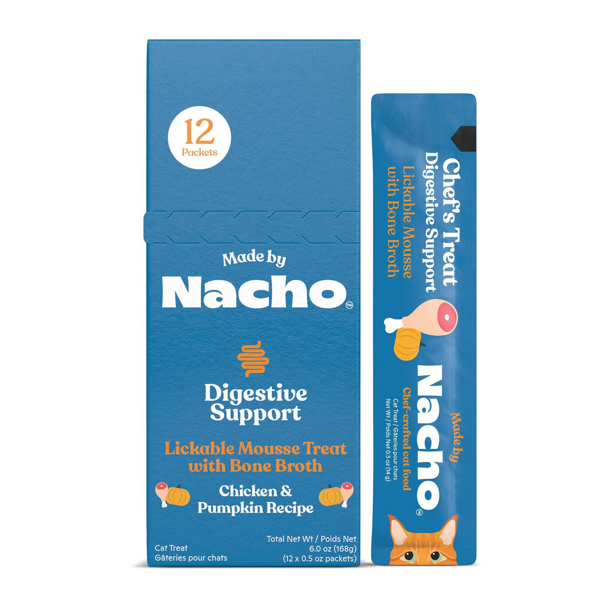 Made by Nacho sachet devant montrant emballage clair et bénéfice pratique