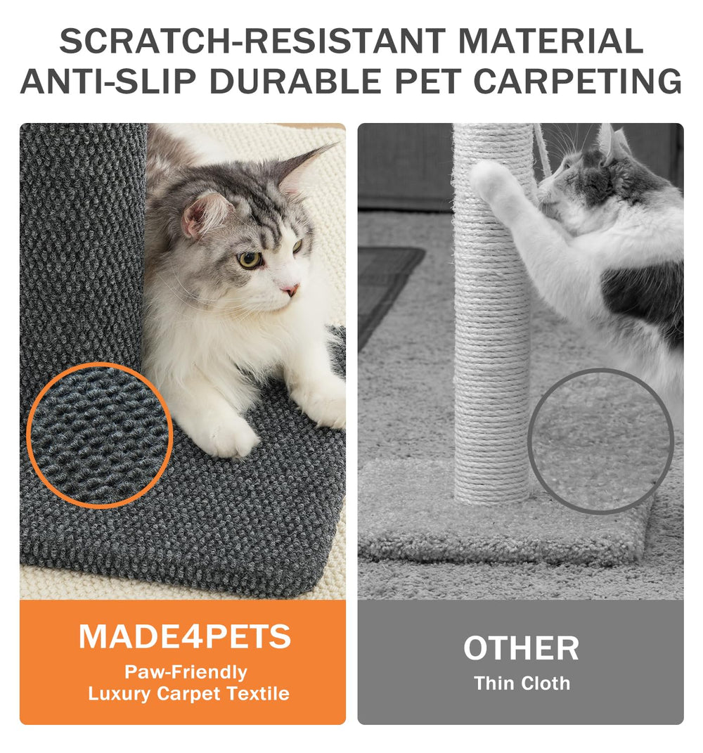MADE 4 PETS griffoir en usage par chat encourage exercice