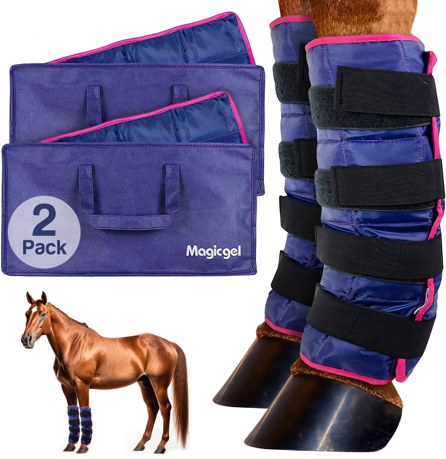 Magic Gel bottes glacées face emballage montrant set twin pratique