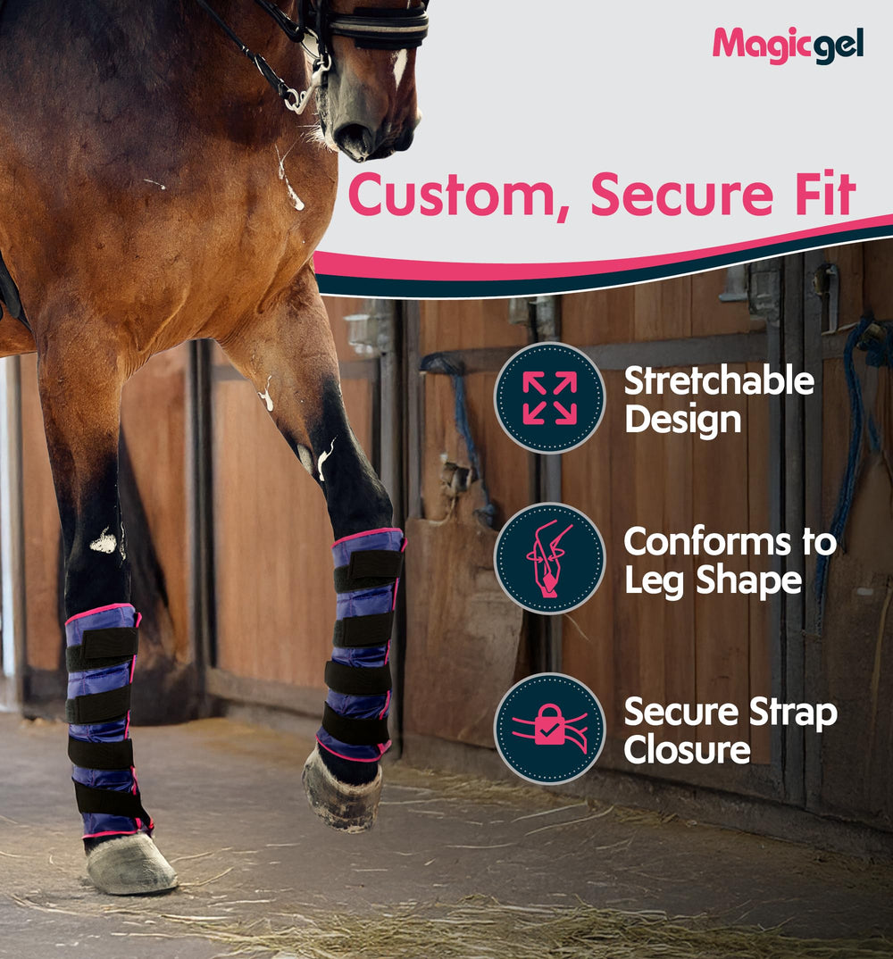 Magic Gel sangles élastiques fermeture sûre offrant compression ajustable